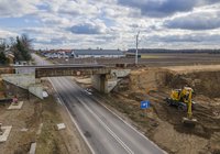 Wiadukt kolejowy nad DK 63, Czyżew - Luty 2022