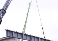 Budowa wiaduktu kolejowego w Mokrej Wsi - Kwiecień 2022