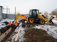 Budowa LCS w Białymstoku, 12.01.2021, Tomasz Łotowski, źródło PKP Polskie Linie Kolejowe S.A.
