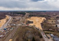 Budowa wiaduktu w Małkini - Marzec 2021