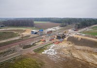 Prace na odcinku Czyżew – Białystok, listopad 2022