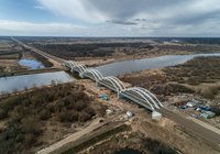 Most na Bugu, 22.03.2020 r. fot. Tomasz Nizielski. Źródło: PKP Polskie Linie Kolejowe S.A.