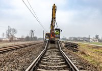 Odcinek Szulborze - Czyżew - demontaż toru - styczeń 2021