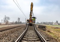 Szlak Szulborze-Czyżew - demontaż toru, km 110,7, 08.01.2021, Autor: Łukasz Bryłowski, źródło PKP Polskie Linie Kolejowe S.A.